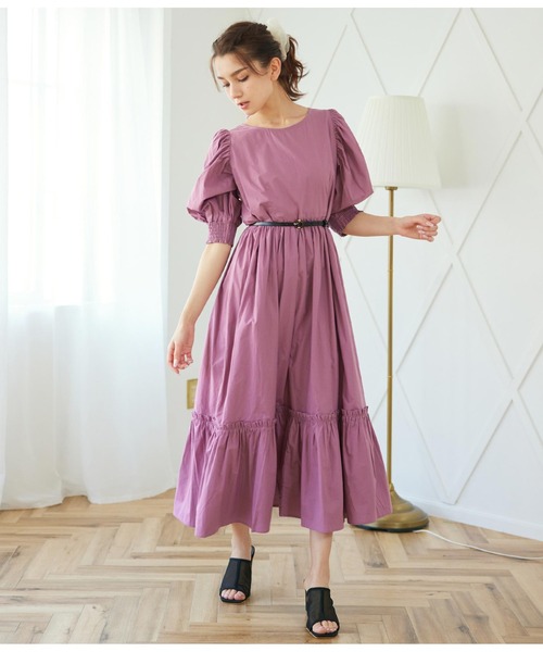 CHILLE（チル）の「ラウンドバックル細ベルト（ベルト・レディース・ベージュ/ブラック/ブルー・FREE）」の5枚目の写真