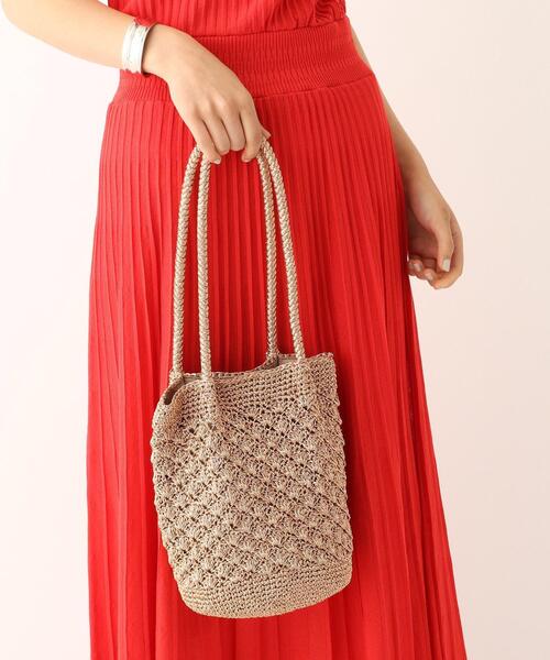 OPAQUE.CLIP（オペークドットクリップ）の「◆ラメヤーンミニトートバッグ（トートバッグ・レディース・ブラック/シルバー/ブロンズ/ピンクゴールド・00）」の8枚目の写真