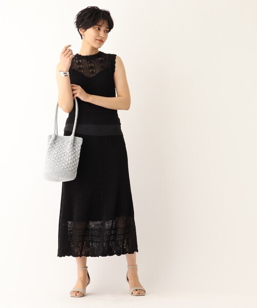 OPAQUE.CLIP（オペークドットクリップ）の「◆ラメヤーンミニトートバッグ（トートバッグ・レディース・ブラック/シルバー/ブロンズ/ピンクゴールド・00）」の9枚目の写真