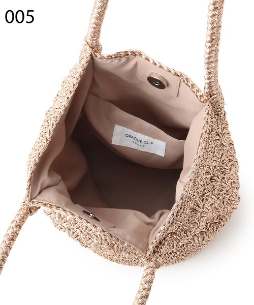 OPAQUE.CLIP（オペークドットクリップ）の「◆ラメヤーンミニトートバッグ（トートバッグ・レディース・ブラック/シルバー/ブロンズ/ピンクゴールド・00）」の16枚目の写真