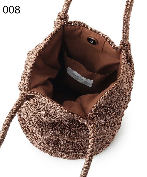 OPAQUE.CLIP（オペークドットクリップ）の「◆ラメヤーンミニトートバッグ（トートバッグ・レディース・ブラック/シルバー/ブロンズ/ピンクゴールド・00）」の18枚目の写真