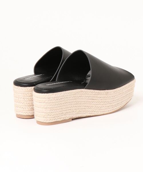 Settimissimo（セッティミッシモ）の「スクエアージュートサンダル（サンダル・レディース・ブラック/オフホワイト・S/M/L）」の4枚目の写真