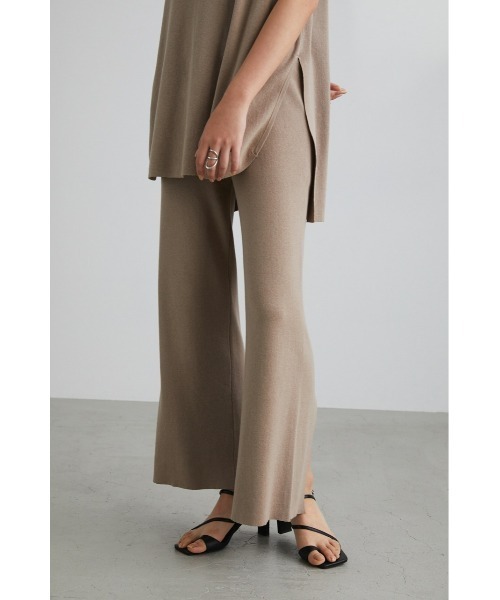 STYLEMIXER(スタイルミキサー)の「ドライニットセットアップパンツ(その他パンツ・レディース・オレンジ/ブラック/ベージュ・SMALL/MEDIUM)」の9枚目の写真