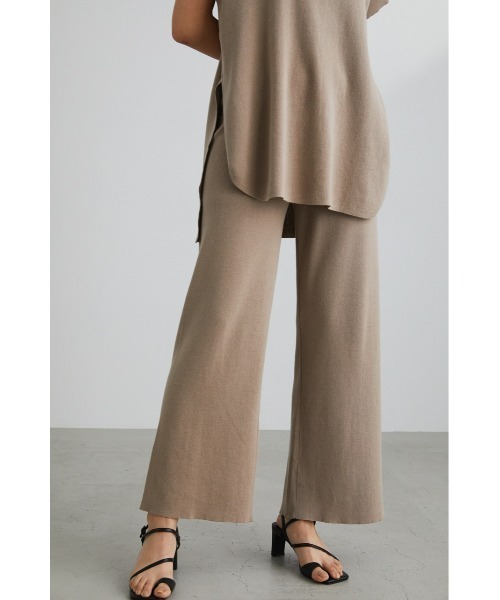 STYLEMIXER(スタイルミキサー)の「ドライニットセットアップパンツ(その他パンツ・レディース・オレンジ/ブラック/ベージュ・SMALL/MEDIUM)」の10枚目の写真