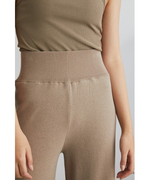 STYLEMIXER(スタイルミキサー)の「ドライニットセットアップパンツ(その他パンツ・レディース・オレンジ/ブラック/ベージュ・SMALL/MEDIUM)」の12枚目の写真