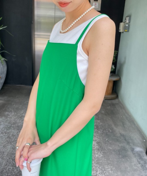 CIAOPANIC（チャオパニック）の「バックリボンキャミワンピース（ワンピース・レディース・ブラック/ピンク/グリーン/ブルー・FREE）」の21枚目の写真