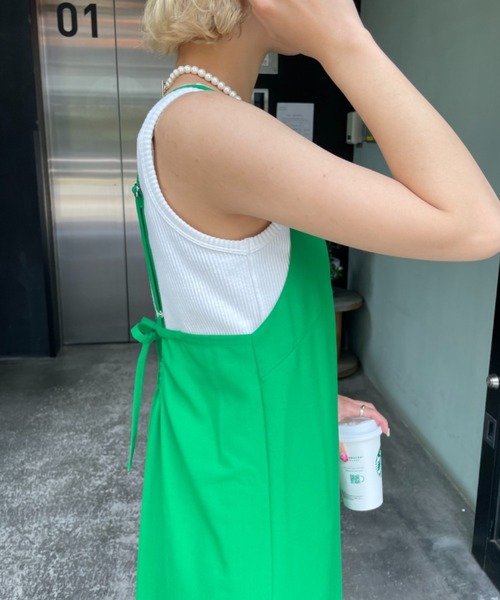CIAOPANIC（チャオパニック）の「バックリボンキャミワンピース（ワンピース・レディース・ブラック/ピンク/グリーン/ブルー・FREE）」の22枚目の写真