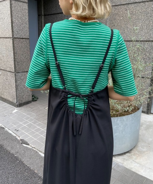 CIAOPANIC（チャオパニック）の「バックリボンキャミワンピース（ワンピース・レディース・ブラック/ピンク/グリーン/ブルー・FREE）」の10枚目の写真