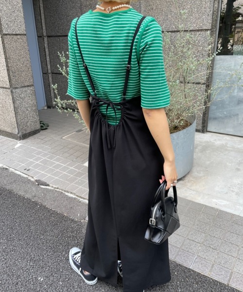 CIAOPANIC（チャオパニック）の「バックリボンキャミワンピース（ワンピース・レディース・ブラック/ピンク/グリーン/ブルー・FREE）」の14枚目の写真