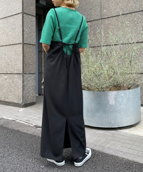 CIAOPANIC（チャオパニック）の「バックリボンキャミワンピース（ワンピース・レディース・ブラック/ピンク/グリーン/ブルー・FREE）」の13枚目の写真