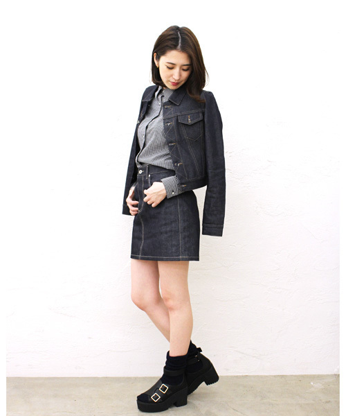 goocy（グースィー）の「デニムＧジャン（デニムジャケット・レディース・インディゴブルー・FREE）」の3枚目の写真