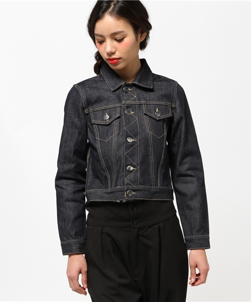 goocy（グースィー）の「デニムＧジャン（デニムジャケット・レディース・インディゴブルー・FREE）」の4枚目の写真