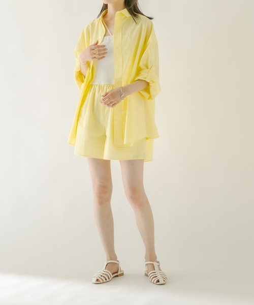 mystic（ミスティック）の「ロールアップシャツ（シャツ/ブラウス・レディース・ブルー/イエロー/ピンク・FREE）」の14枚目の写真