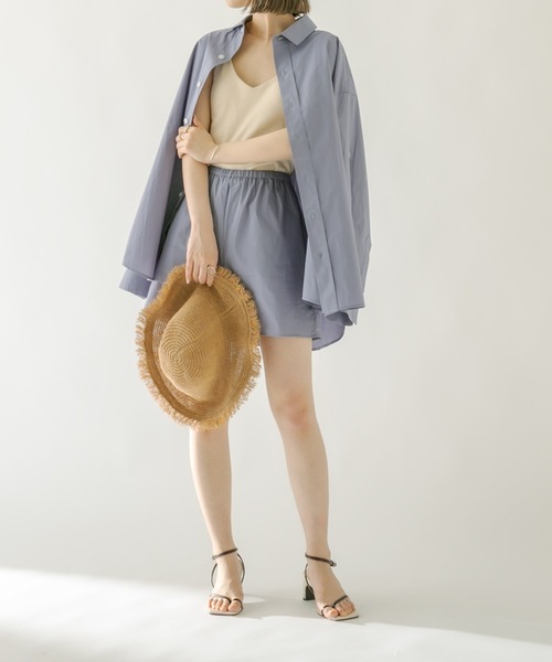 mystic（ミスティック）の「ロールアップシャツ（シャツ/ブラウス・レディース・ブルー/イエロー/ピンク・FREE）」の5枚目の写真