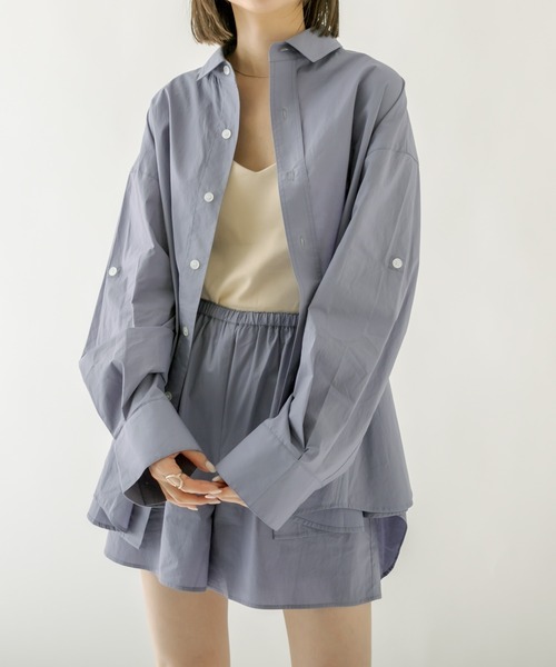 mystic（ミスティック）の「ロールアップシャツ（シャツ/ブラウス・レディース・ブルー/イエロー/ピンク・FREE）」の12枚目の写真