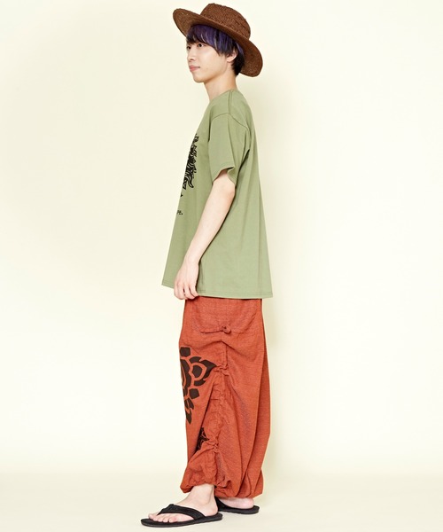 チャイハネ（チャイハネ）の「【チャイハネ】ブロックロータスMEN'Sパンツ（その他パンツ・メンズ・ネイビー/カーキ/オレンジ・FREE）」の8枚目の写真