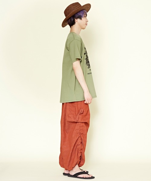 チャイハネ（チャイハネ）の「【チャイハネ】ブロックロータスMEN'Sパンツ（その他パンツ・メンズ・ネイビー/カーキ/オレンジ・FREE）」の9枚目の写真