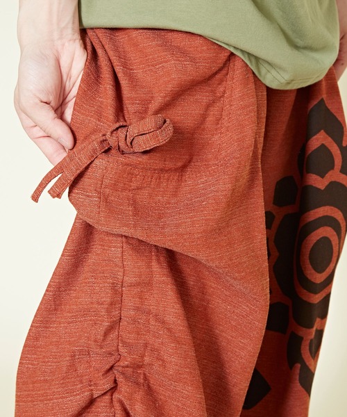 チャイハネ（チャイハネ）の「【チャイハネ】ブロックロータスMEN'Sパンツ（その他パンツ・メンズ・ネイビー/カーキ/オレンジ・FREE）」の14枚目の写真