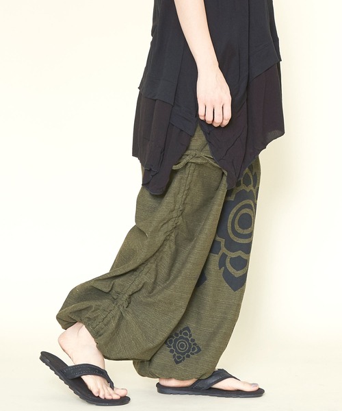 チャイハネ（チャイハネ）の「【チャイハネ】ブロックロータスMEN'Sパンツ（その他パンツ・メンズ・ネイビー/カーキ/オレンジ・FREE）」の20枚目の写真