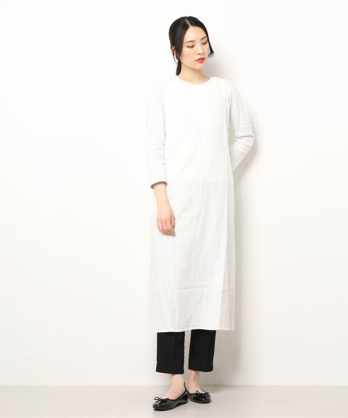 STYLEBLOCK（スタイルブロック）の「リネンブレンド 2WAYロングジレワンピース（ワンピース・レディース・オフホワイト/ブラック/ベージュ/グレイッシュベージュ・FREE）」の8枚目の写真