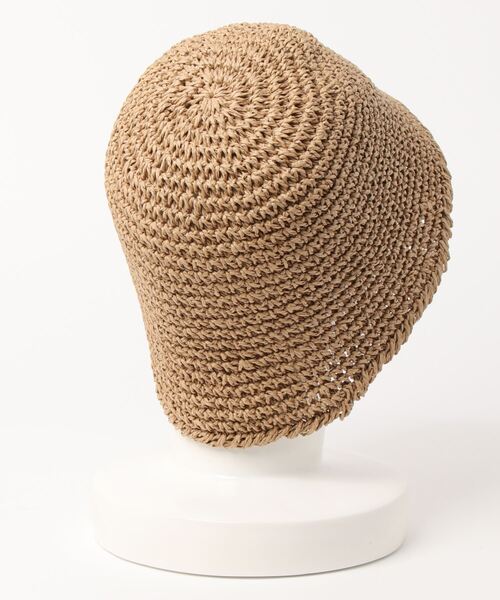 one way（ワンウェイ）の「ペーパーチューリップハット（ハット・レディース・ベージュ/ライトブラウン・FREE）」の3枚目の写真