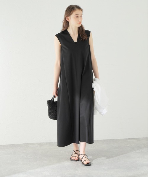 Spick & Span（スピックアンドスパン）の「クリアジャージーサイドギャザードレス（ワンピース・レディース・ブラック/ブラウン・38/36）」の19枚目の写真