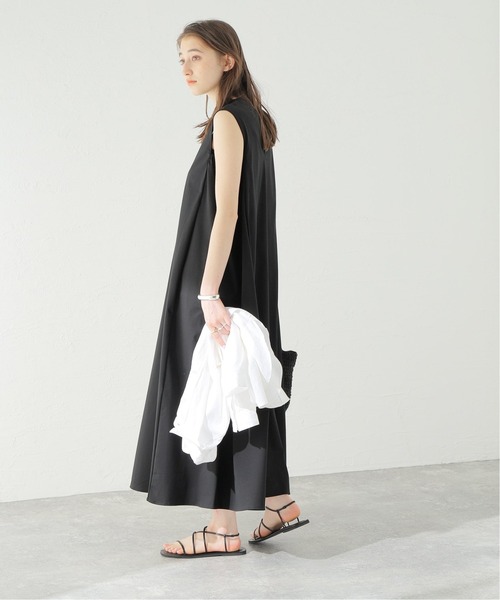 Spick and Span クリアジャージー サイドギャザー ワンピース Spick and Span クリアジャージー サイドギャザー ワンピース
