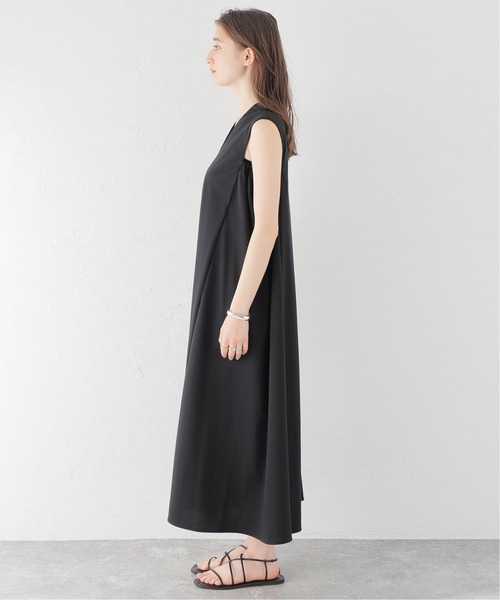 Spick & Span（スピックアンドスパン）の「クリアジャージーサイドギャザードレス（ワンピース・レディース・ブラック/ブラウン・38/36）」の12枚目の写真