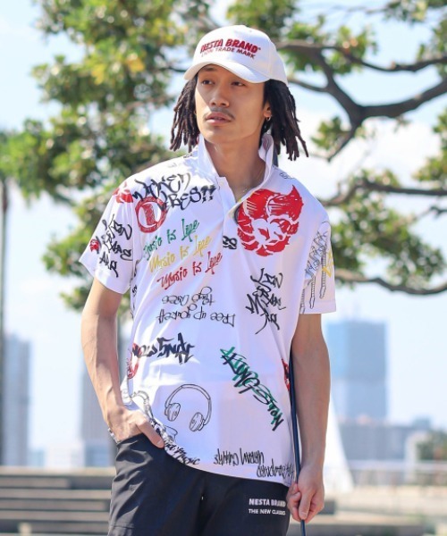 セール グラフィティ総柄ポロ ポロシャツ Nesta Brand ネスタブランド のファッション通販 Zozotown