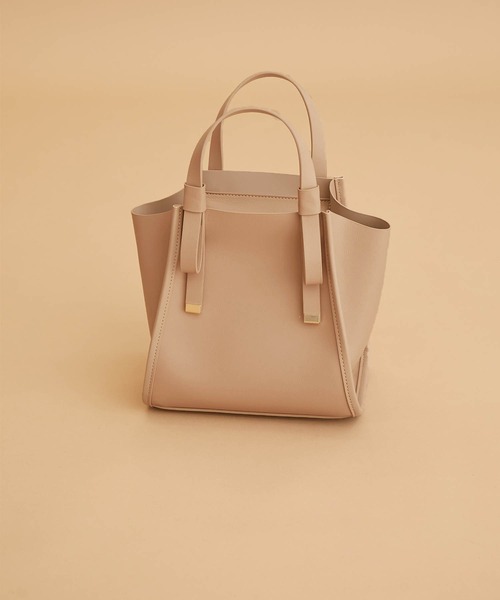 ROPE' PICNIC（ロペピクニック）の「軽量フラットリボンハンドルミドルトート＆ショルダーバッグ（ショルダーバッグ・レディース・ブラック/ベージュ系その他2/シルバー・FREE）」の3枚目の写真