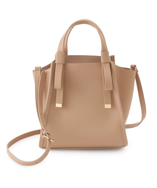 ROPE' PICNIC（ロペピクニック）の「軽量フラットリボンハンドルミドルトート＆ショルダーバッグ（ショルダーバッグ・レディース・ブラック/ベージュ系その他2/シルバー・FREE）」の19枚目の写真