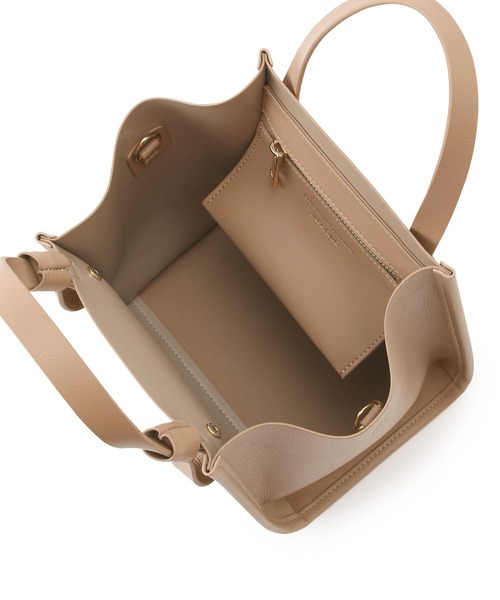 ROPE' PICNIC（ロペピクニック）の「軽量フラットリボンハンドルミドルトート＆ショルダーバッグ（ショルダーバッグ・レディース・ブラック/ベージュ系その他2/シルバー・FREE）」の21枚目の写真