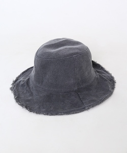 minsobi(ミンソビ)の「フリンジバケットハット(ハット・レディース・ブラック/ブルー/グレー/ベージュ・FREE)」の3枚目の写真