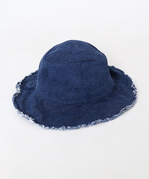 minsobi(ミンソビ)の「フリンジバケットハット(ハット・レディース・ブラック/ブルー/グレー/ベージュ・FREE)」の4枚目の写真