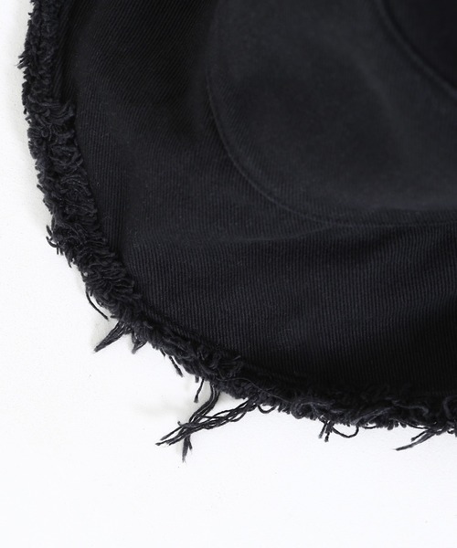 minsobi(ミンソビ)の「フリンジバケットハット(ハット・レディース・ブラック/ブルー/グレー/ベージュ・FREE)」の5枚目の写真