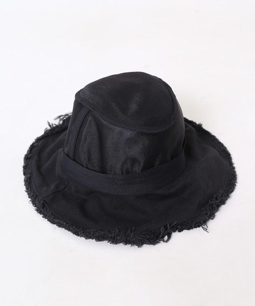 minsobi(ミンソビ)の「フリンジバケットハット(ハット・レディース・ブラック/ブルー/グレー/ベージュ・FREE)」の6枚目の写真