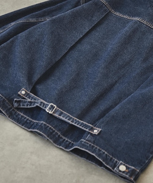 fashiru ★デニムセットアップ　オーバーサイズ　ジャケット　パンツ セットアップ】オーバーサイズデニムジャケット＋ワイドパンツを