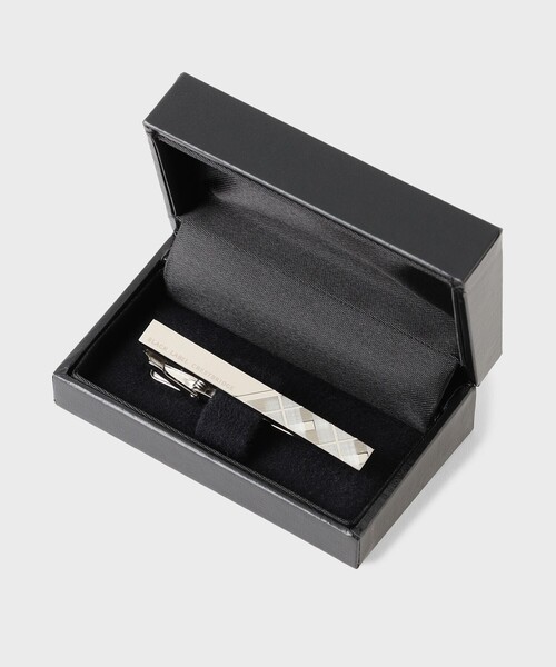 BLACK LABEL クレストブリッジチェックハーフダイヤカットタイバー BLACK LABEL CRESTBRIDGE（ブラックレーベル・クレストブリッジ