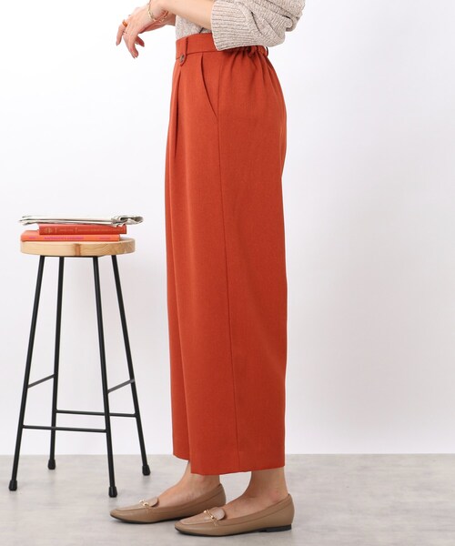 DRESKIP(ドレスキップ)の「◆【洗える】ONにもOFFにも!ワイドパンツ(その他パンツ・レディース・キャメル/グレー系その他2/ダークブラウン系1/オレンジ/ブラック・02/03)」の8枚目の写真