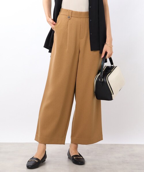 DRESKIP(ドレスキップ)の「◆【洗える】ONにもOFFにも!ワイドパンツ(その他パンツ・レディース・キャメル/グレー系その他2/ダークブラウン系1/オレンジ/ブラック・02/03)」の14枚目の写真