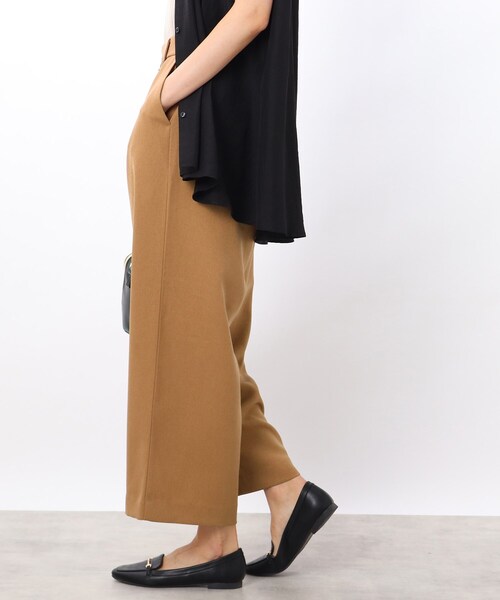 DRESKIP(ドレスキップ)の「◆【洗える】ONにもOFFにも!ワイドパンツ(その他パンツ・レディース・キャメル/グレー系その他2/ダークブラウン系1/オレンジ/ブラック・02/03)」の16枚目の写真