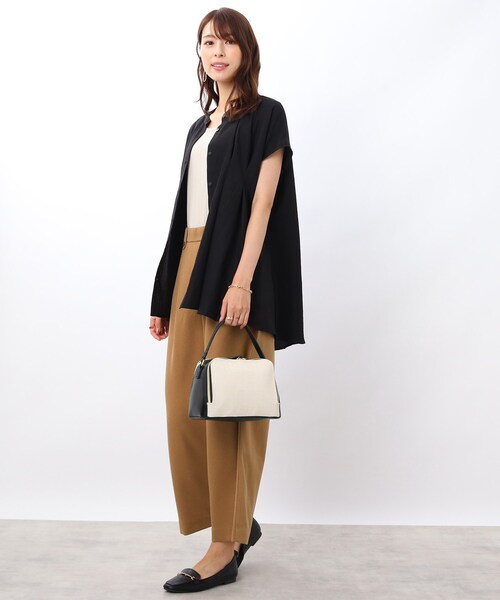 DRESKIP(ドレスキップ)の「◆【洗える】ONにもOFFにも!ワイドパンツ(その他パンツ・レディース・キャメル/グレー系その他2/ダークブラウン系1/オレンジ/ブラック・02/03)」の19枚目の写真