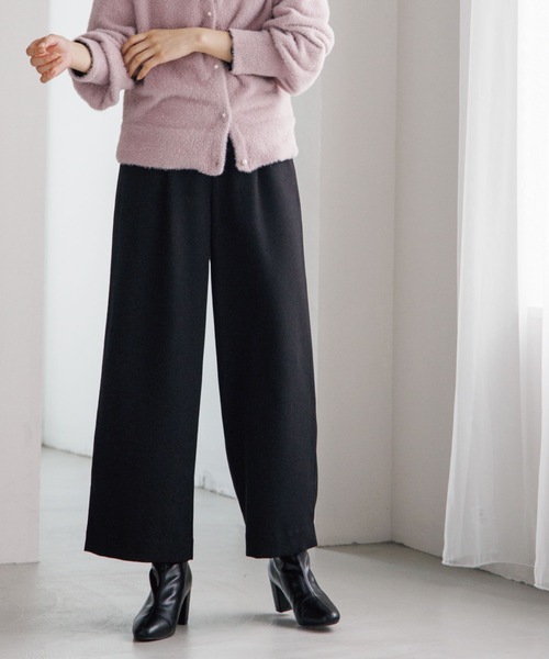 DRESKIP(ドレスキップ)の「◆【洗える】ONにもOFFにも!ワイドパンツ(その他パンツ・レディース・キャメル/グレー系その他2/ダークブラウン系1/オレンジ/ブラック・02/03)」の2枚目の写真