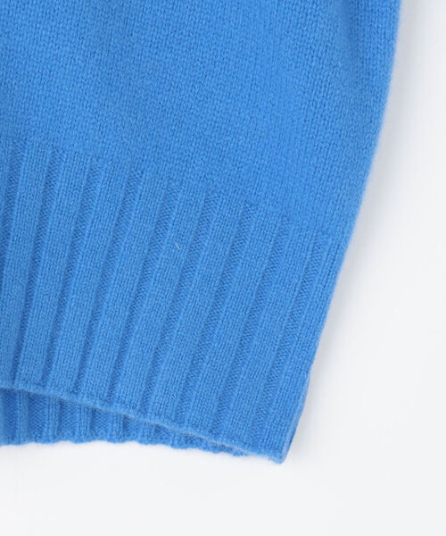 NOLLEY’S Sophi（ノーリーズソフィ）の「MUSICカシミヤ混ショートVネックカーディガン（カーディガン/ボレロ・レディース・ライトブルー/グレー/オフホワイト/ピンク/イエロー・38）」の6枚目の写真