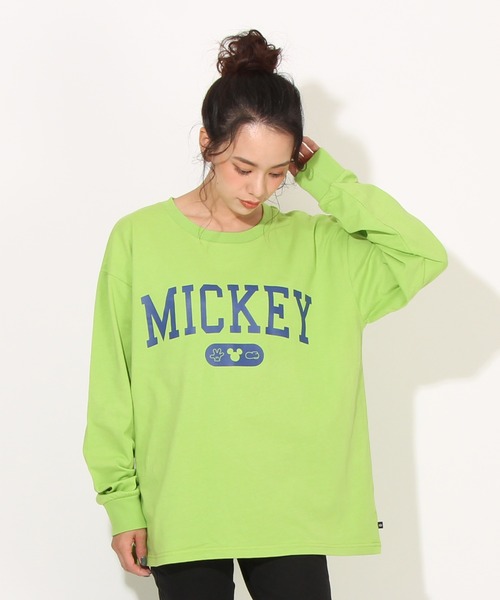Disney(ディズニー)の「親子お揃い ディズニー カレッジロゴロンT 7277A(Tシャツ/カットソー・レディース・ブラック系1/チェリーピンク/イエロー×グリーン/ブラック系2・S/XL/L/M)」の8枚目の写真