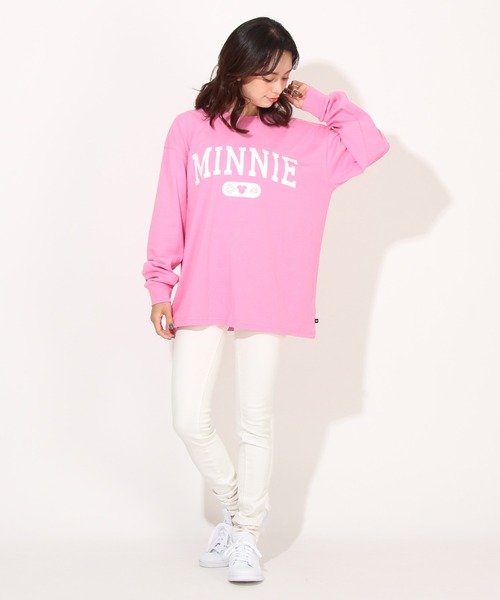 Disney(ディズニー)の「親子お揃い ディズニー カレッジロゴロンT 7277A(Tシャツ/カットソー・レディース・ブラック系1/チェリーピンク/イエロー×グリーン/ブラック系2・S/XL/L/M)」の19枚目の写真