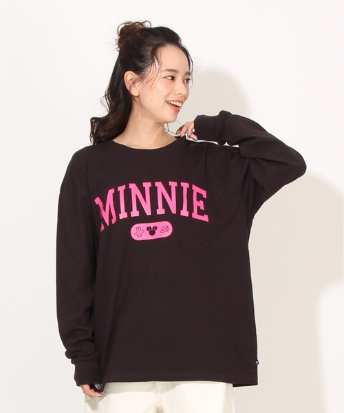 Disney(ディズニー)の「親子お揃い ディズニー カレッジロゴロンT 7277A(Tシャツ/カットソー・レディース・ブラック系1/チェリーピンク/イエロー×グリーン/ブラック系2・S/XL/L/M)」の22枚目の写真
