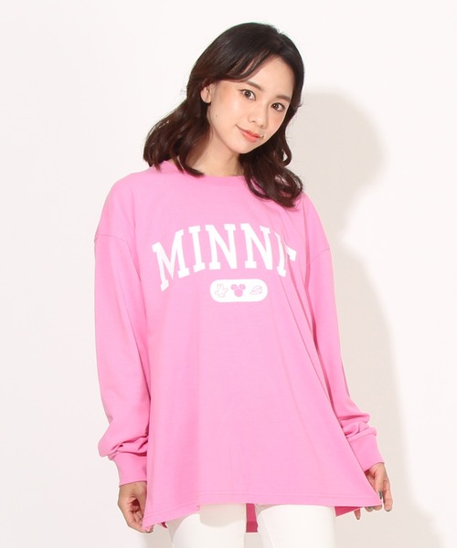Disney(ディズニー)の「親子お揃い ディズニー カレッジロゴロンT 7277A(Tシャツ/カットソー・レディース・ブラック系1/チェリーピンク/イエロー×グリーン/ブラック系2・S/XL/L/M)」の17枚目の写真