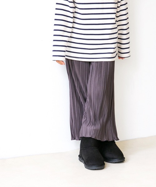 mooimooi(モーイモーイ)の「撥水 キッズムートンブーツ(ブーツ・キッズ・チャコールグレー/ブラック/ベージュ/キャメル/ダークブラウン/ブルー/スモークピンク/アニマル/アイボリー系・16.0cm/17.0cm/18.0cm/19.0cm/20.0cm/21.0cm)」の16枚目の写真