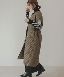 rectangle | キルティングロングジレ(ベスト)